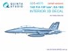 Quinta Studio QDS-48373 F/A-18F late / EA-18G 3D-Printed & coloured Interior on decal paper (Hobby Boss) (small version) 1/48